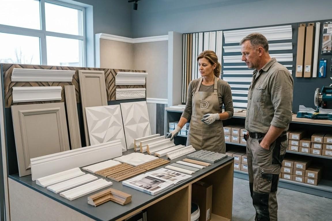 z jakiego materiału jest sztukateria ścienna